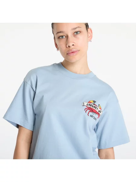 Μπλουζάκι Carhartt WIP Crab Paint Short Sleeve T-Shirt UNISEX Frosted Blue S μπλε
