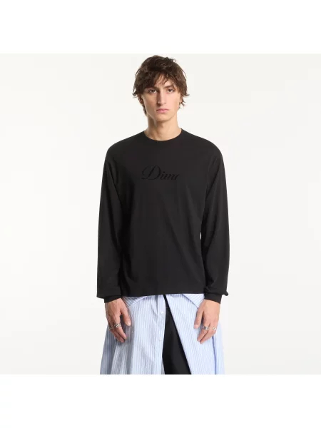 Tricou Dime Cursive LS T-Shirt Black S negru