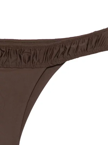Bikini Faithfull The Brand cu volane maro