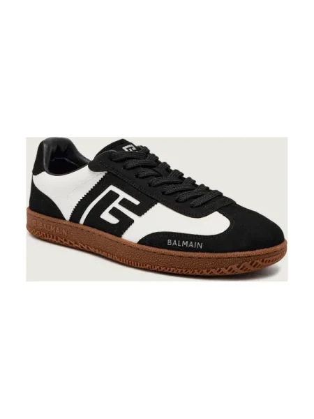 Balmain Sneakers | piele întoarsă negru