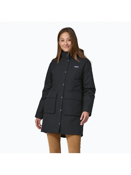 Női dzseki Patagonia Pine Bank Parka pitch blue Pine Bank Parka fekete