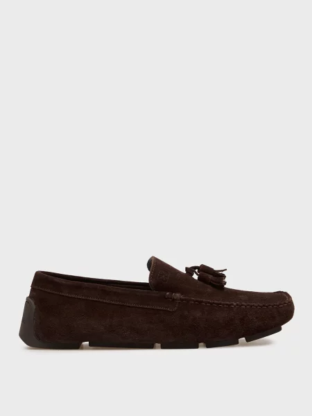 Замшеві мокасини Calvin Klein коричневі