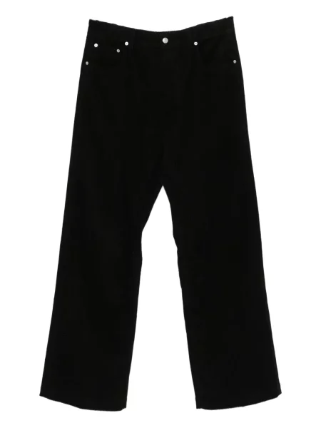 Pantaloni Rick Owens de catifea cord negru