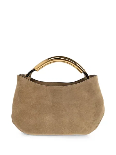 Szarvasbőr shopper táska Moschino autogrammal