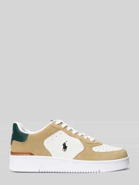 Sneakersy z naturalnej skóry Polo Ralph Lauren beżowe