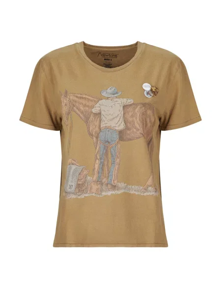 Tricou Newtone maro