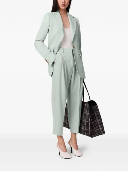 Pantaloni Stella Mccartney de lână verde