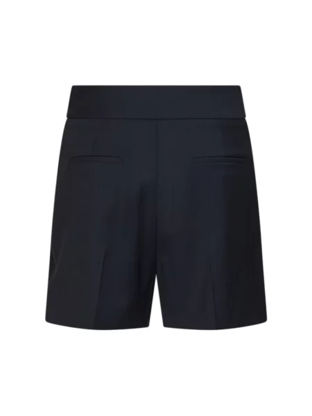 Lekkie szorty Max Mara wełniane niebieskie