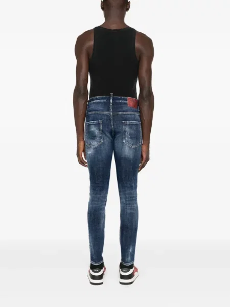 Blugi Dsquared2 zdrențuiți albastru