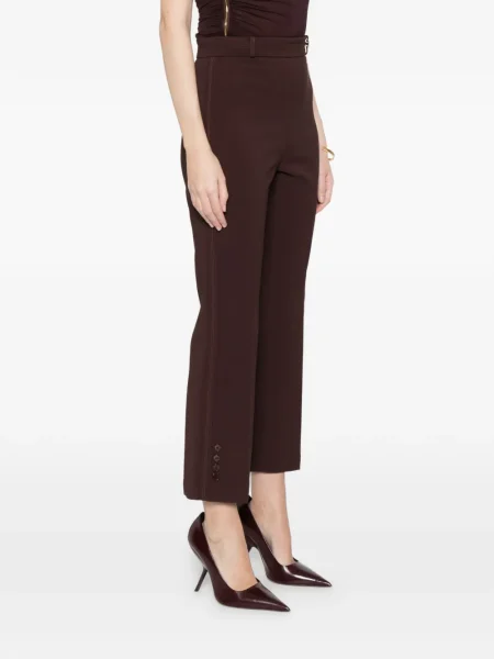 Pantaloni Elisabetta Franchi cu autograf maro