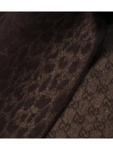 Vlnený šál Gucci hnedá