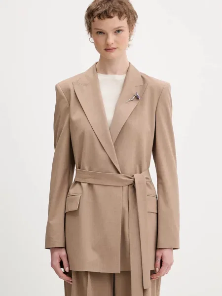 Піджак HUGO Abivale бежевий