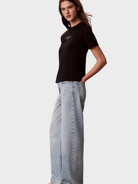 Класична футболка Calvin Klein Jeans чорна