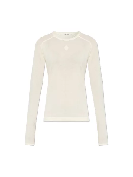 Lniany top By Malene Birger beżowy