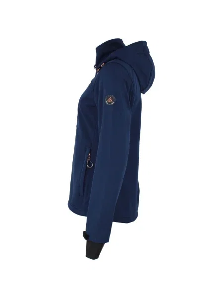 Geacă Peak Mountain softshell albastru