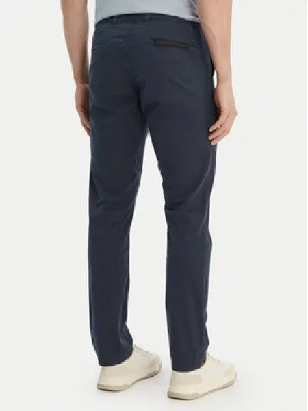 BOSS Chinos kelnes Chino Tamsiai mėlyna