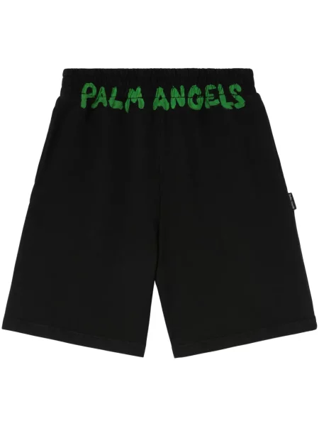 Pantaloni scurți Palm Angels cu imagine negru