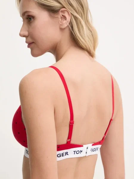 Tommy Hilfiger Bralette melltartó Piros fehér