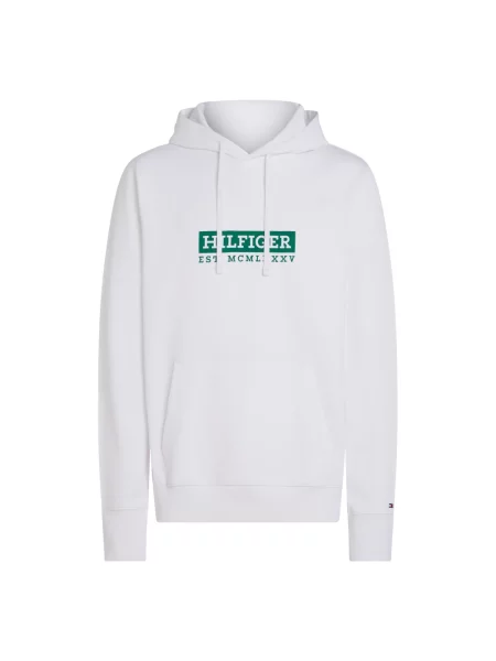 Bluza z kapturem Tommy Hilfiger z kapturem biała