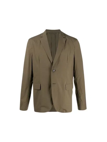 Marynarka Acne Studios klasyczna z klapami zielona