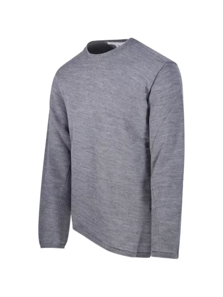Pulover Comme Des Garçons Shirt asimetric gri