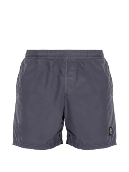 Kąpielówki Stone Island z kamieniami ze sznurkiem szare