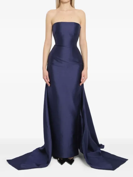 Rochie maxi Solace London de costum albastru