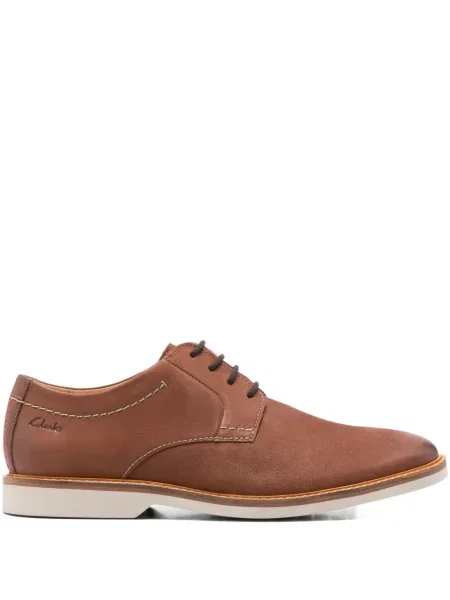 Fűzős bőr derby cipő Clarks barna