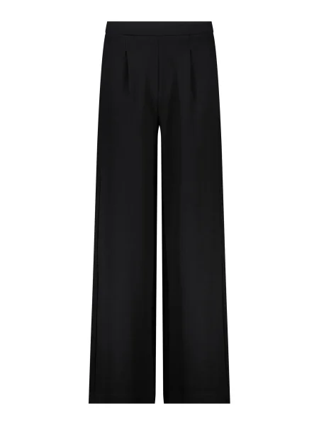 Monari Plisované nohavice čierna