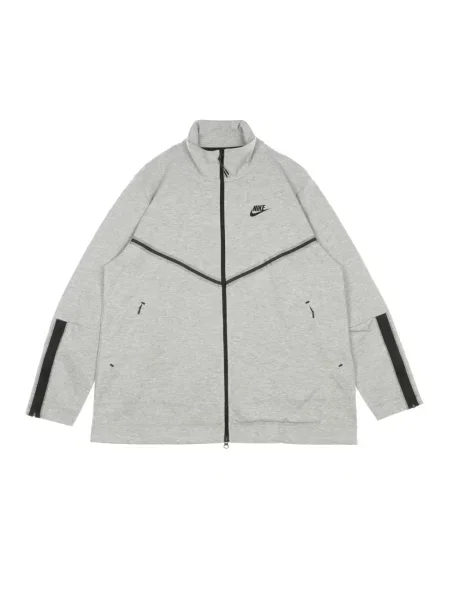 Lniana bluza polarowa Nike szara