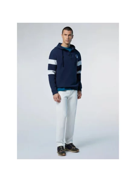 Bluza z kapturem North Sails z kapturem niebieska