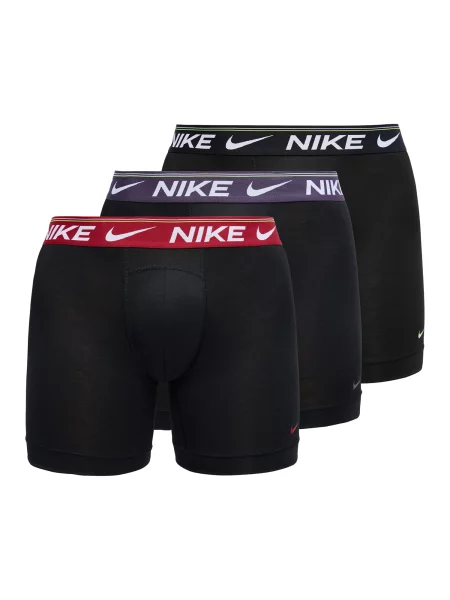 NIKE Underwear Boksarice temno liila / krvavo rdeča / črna bela