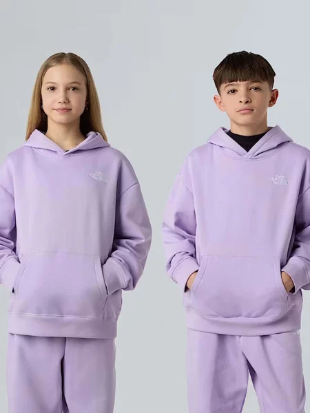 Дитяче Худі The North Face Essential бузковий бавовна/поліестер