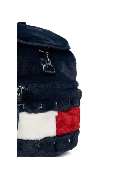 Ruksak Tommy Jeans Tjw Archive Fur Backpack Tamnoplava plava
