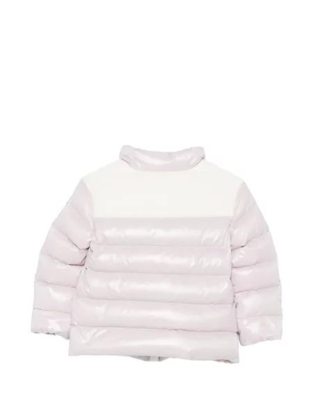 Kurtka puchowa dziecięca Moncler Enfant fioletowa