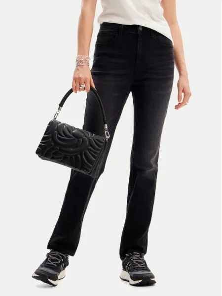 Desigual Blugi Carmela Skinny Fit negru