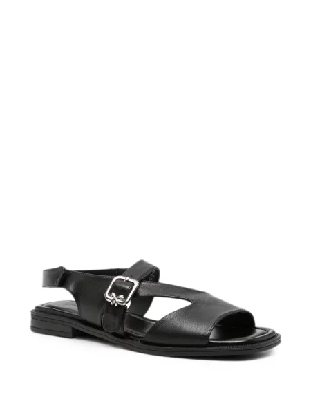 Sandale Sergio Moretti Firenze cu cataramă slingback negru