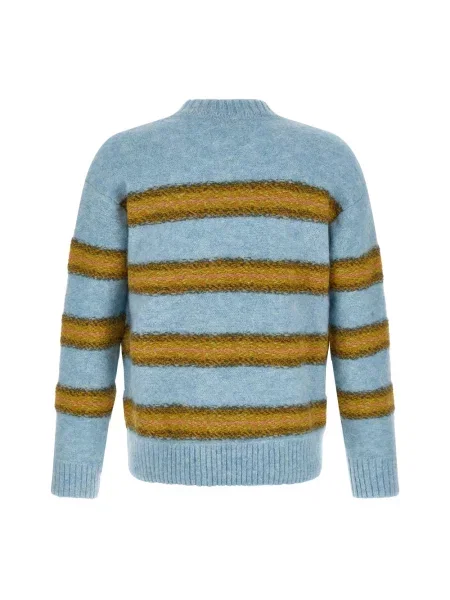 Sweter Dries Van Noten wełniany niebieski