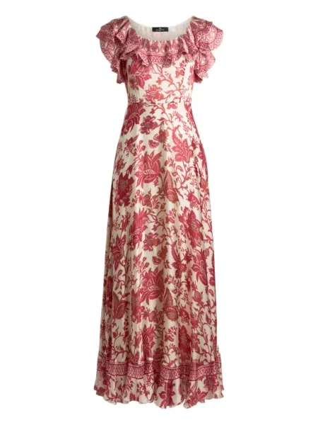 Rochie Etro cu model floral cu imagine de costum