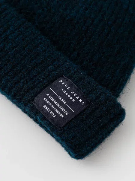 Čepice z vlněné směsi Pepe Jeans tmavomodrá