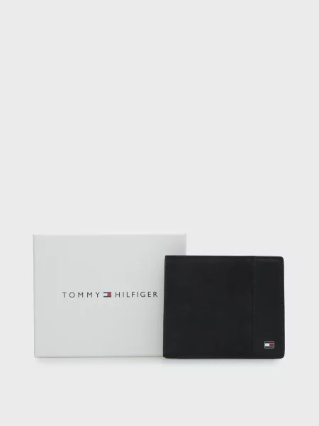 Кожаный кошелек Tommy Hilfiger черный