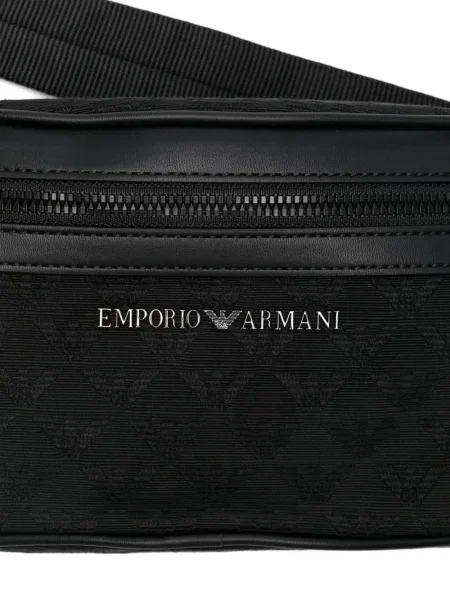 Curea Emporio Armani cu autograf negru