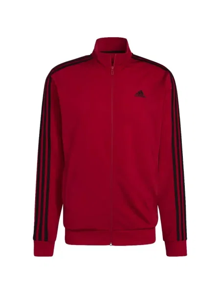 Tricou polo Adidas cu dungi alergare cu bretele alb