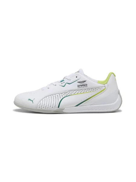 Sneakersy unisex PUMA × ASTON MARTIN ARAMCO TEAM Drift Cat 11 Buty Biały/Zielony Lux 44 białe