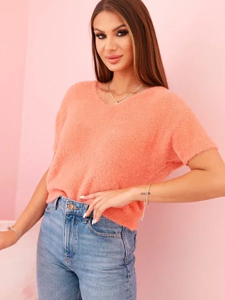 Pulover Kesi Włoski cu mâneci scurte scurt