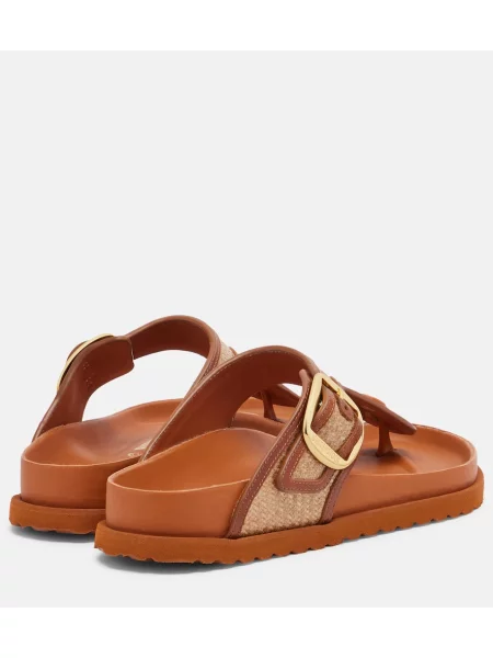 Usnjene tangice Birkenstock 1774 rjava
