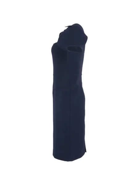 Rochie Roland Mouret de lână de costum albastru