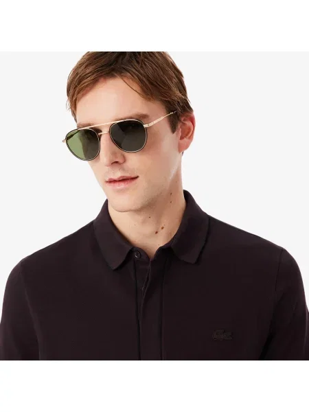 Поло Lacoste коричневое