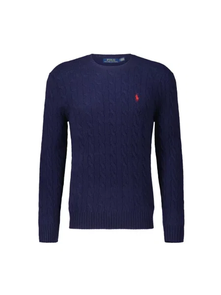 Sweter Ralph Lauren wełniany niebieski