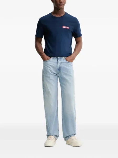 Scurt pantaloni scurți Levi's® cu broderie cu dungi alb